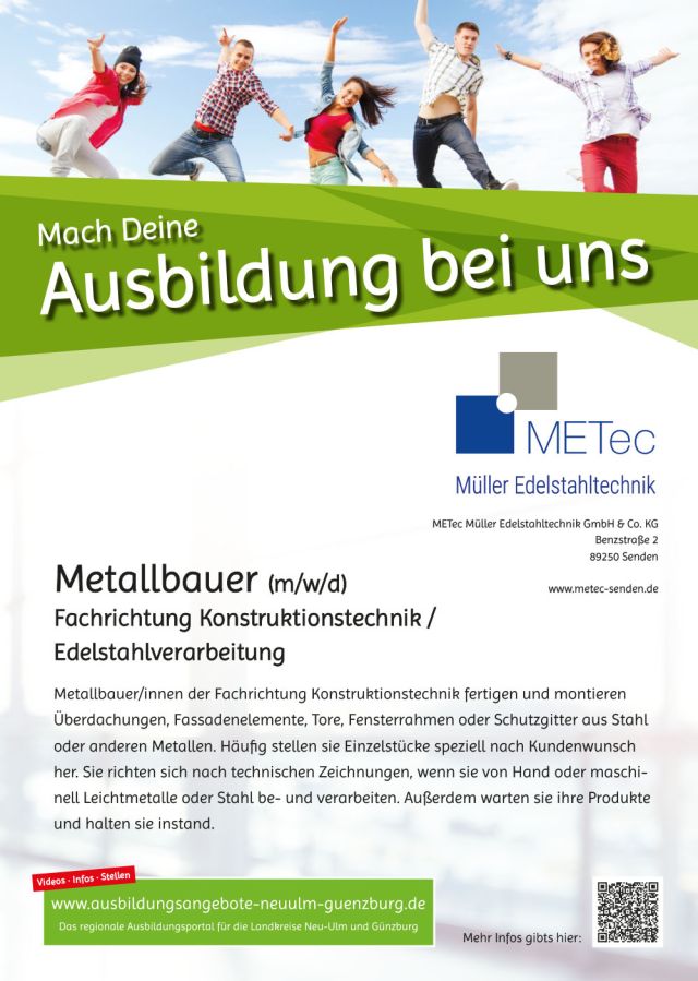 Poster Ausbildung METec